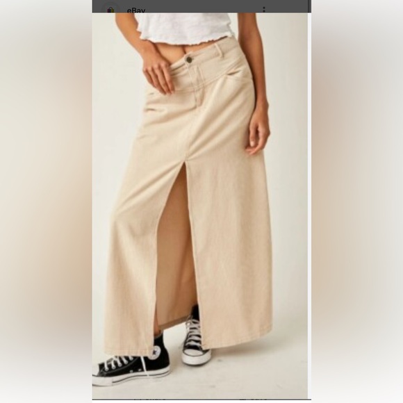 We The Free Dresses & Skirts - Free People Come as you are cord maxi skirt
